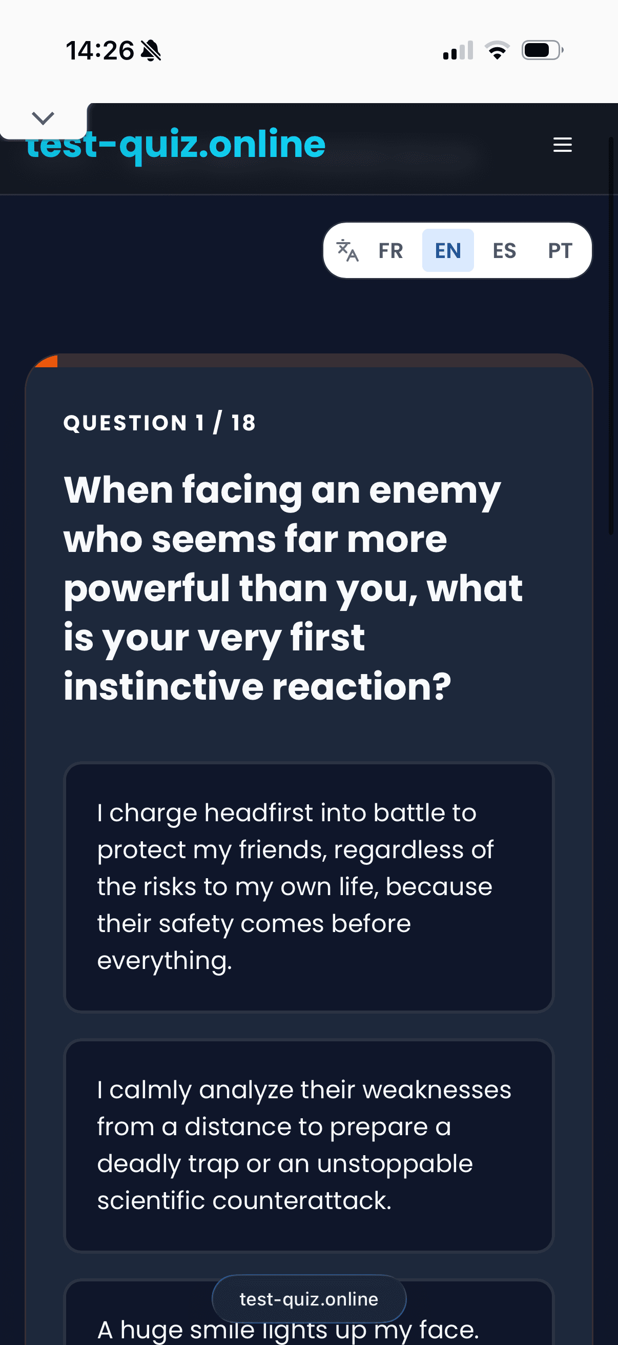 Test Quiz Online screenshot 3