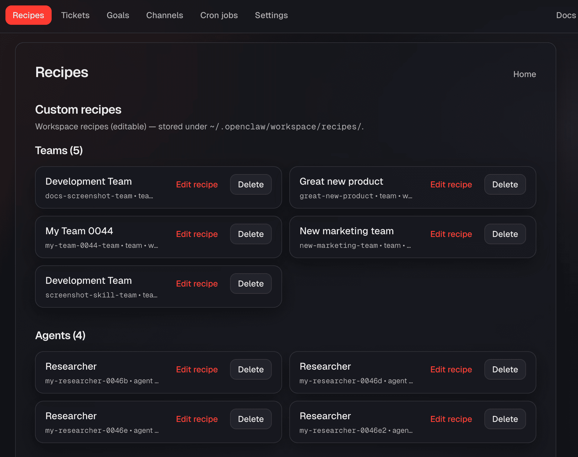 ClawRecipes screenshot 4
