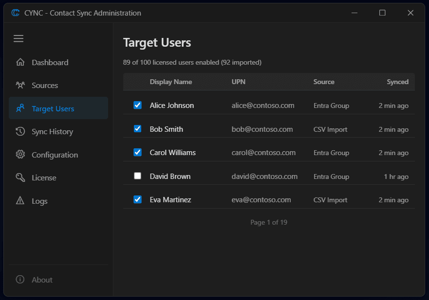 CYNC - Entra ID Contact Sync Service screenshot 4