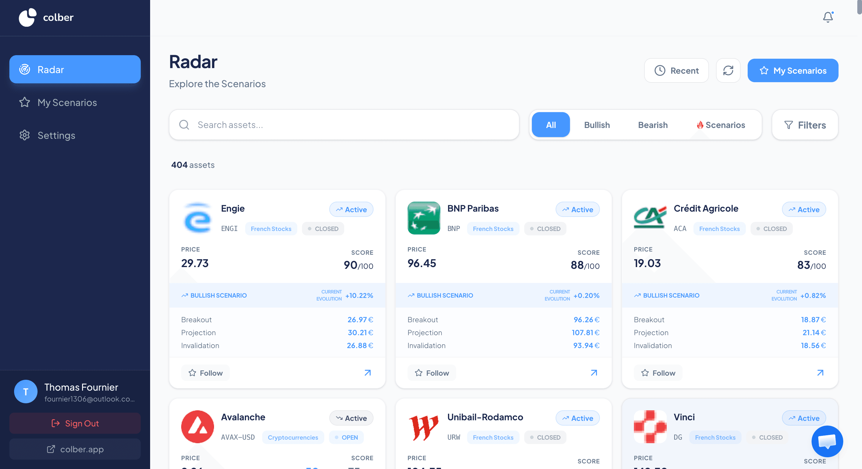 Colber Web App screenshot 1