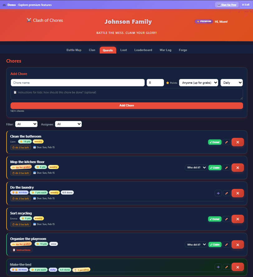 Clash of Chores screenshot 3