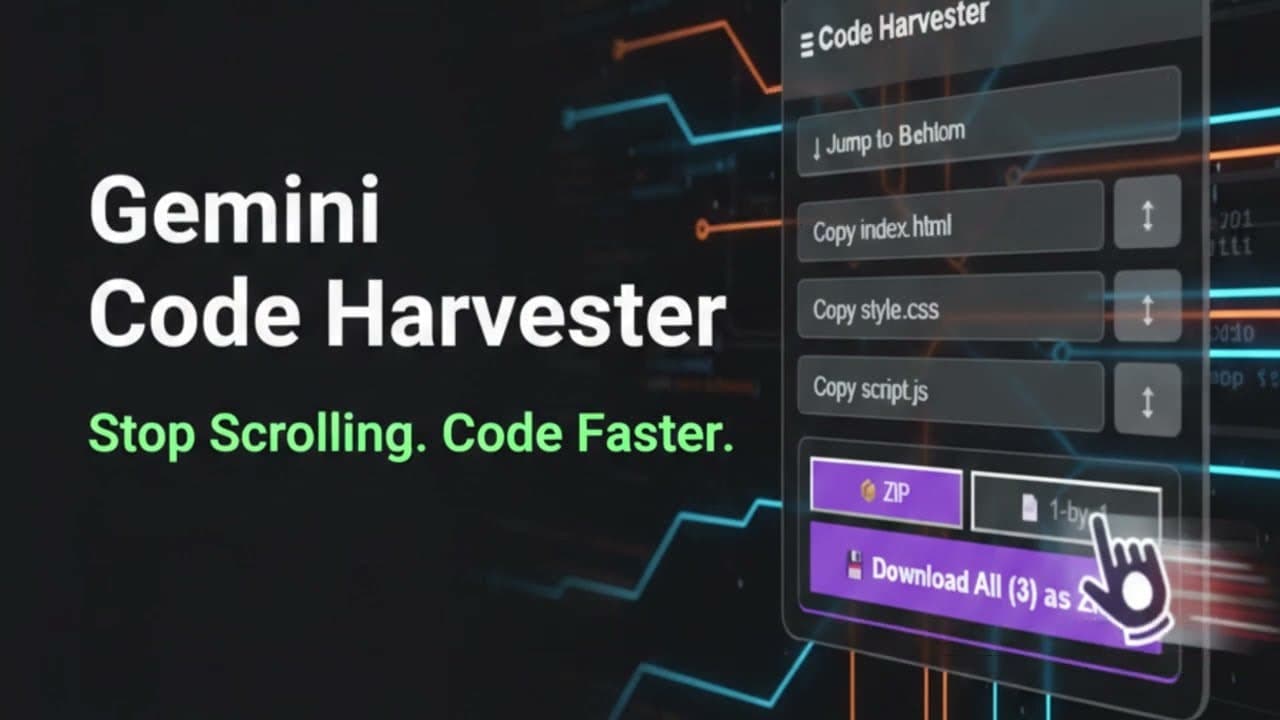Gemini Code Harvester screenshot 1