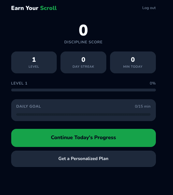 Earnyourscroll screenshot 1