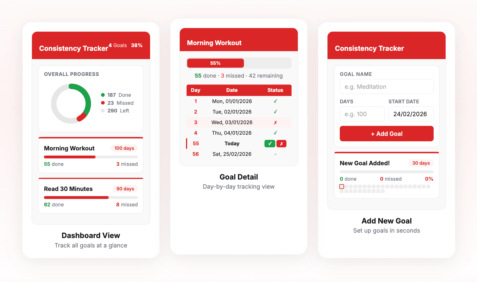 Consistency Tracker screenshot 1