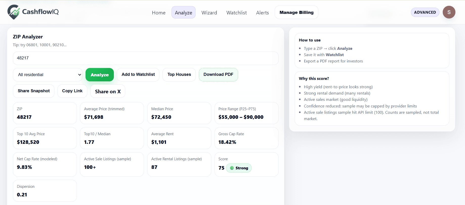 CashflowIQ screenshot 1