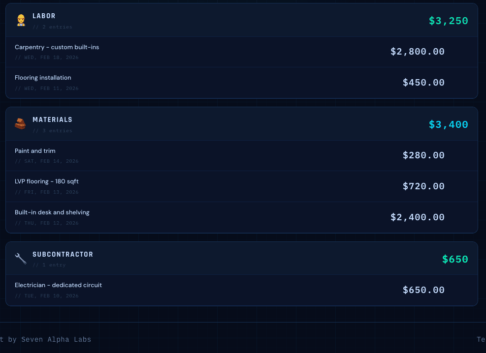 JobCost screenshot 7