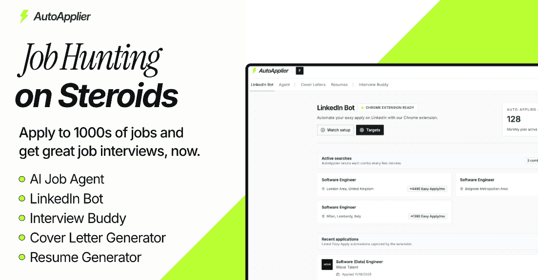 AutoApplier AI Job Agent screenshot 1