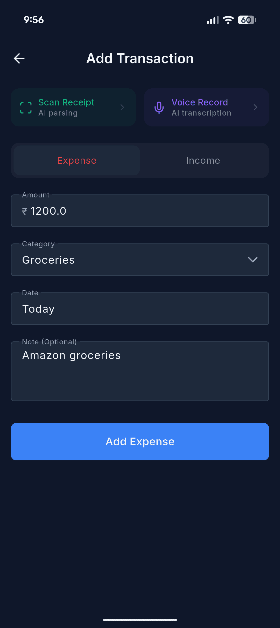 MoneyMinder | AI Expense Tracker screenshot 4