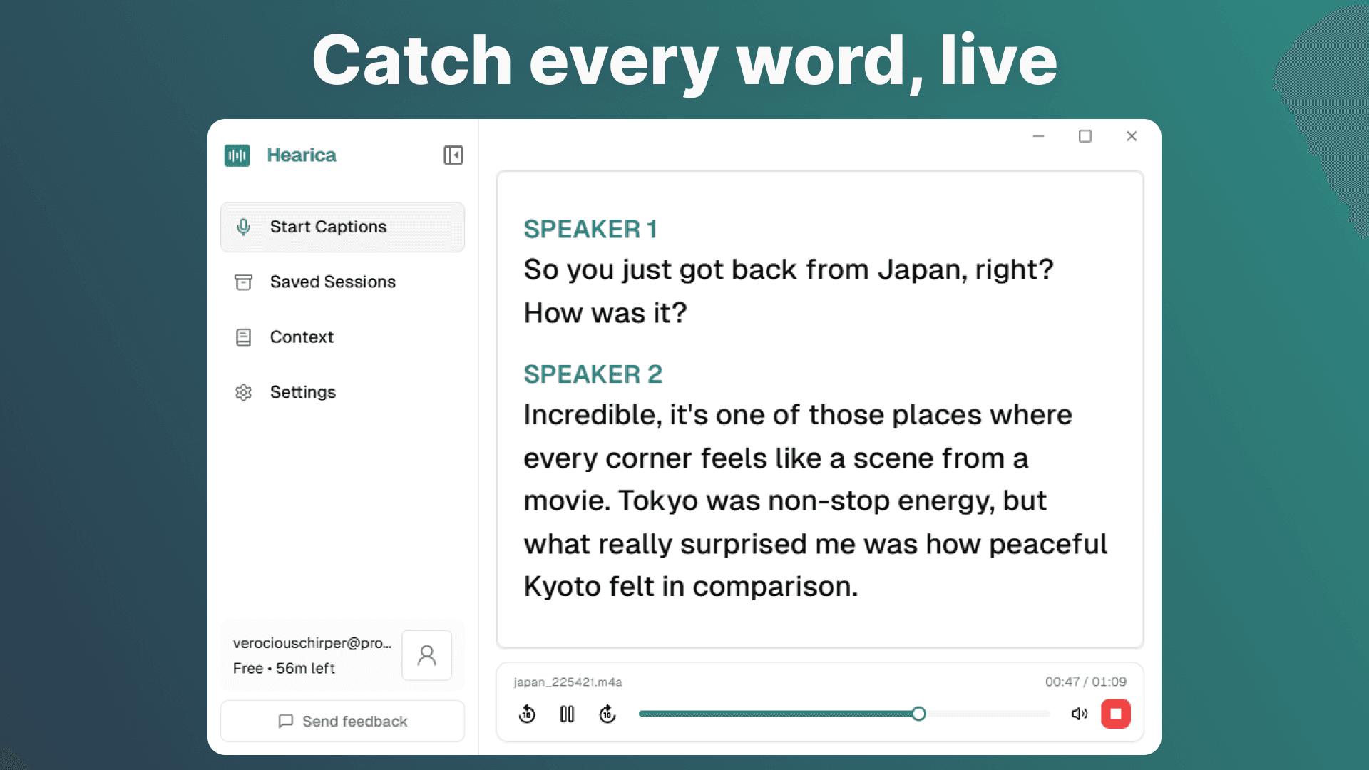 Hearica screenshot 2