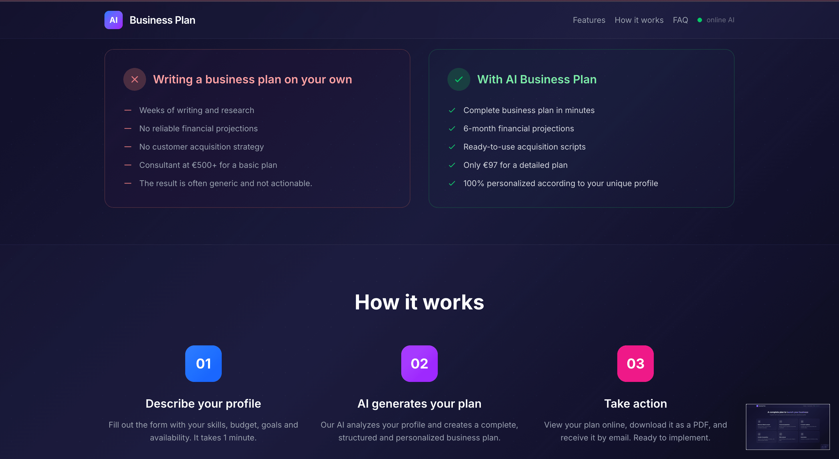 AI Business Plan screenshot 3