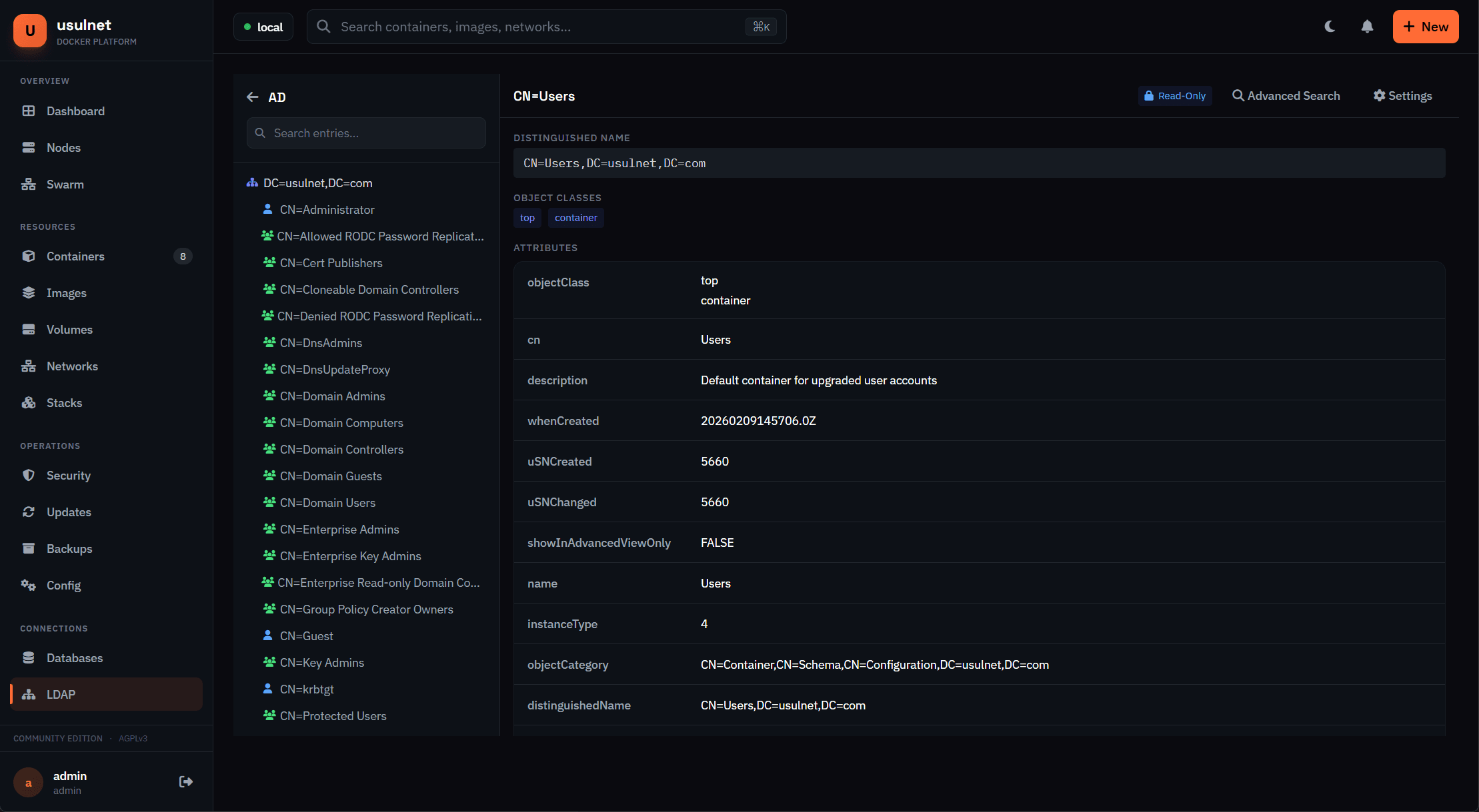 usulnet — DevOps & SysAdmins UI screenshot 27