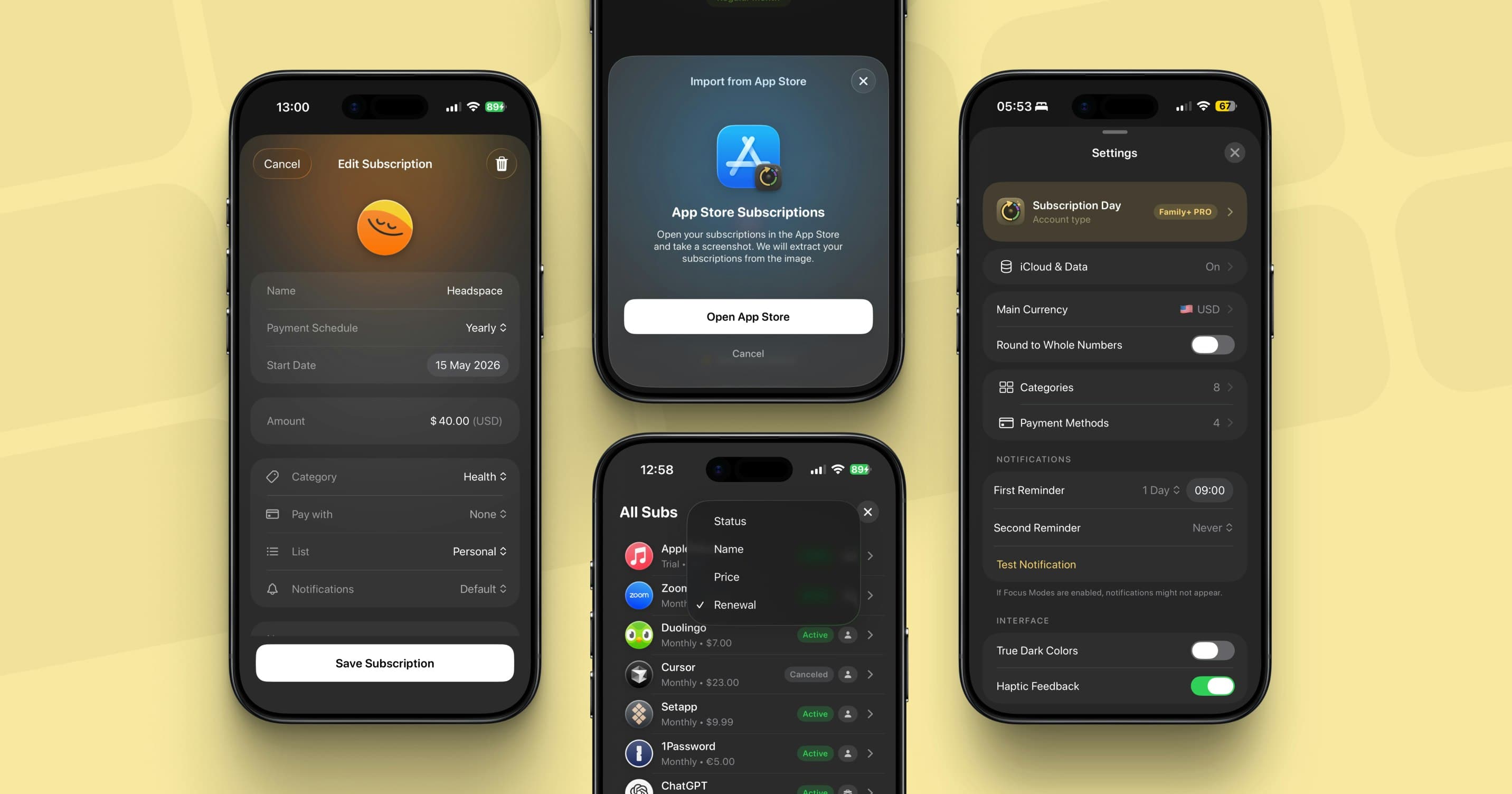 Subscription Day² for iOS screenshot 5