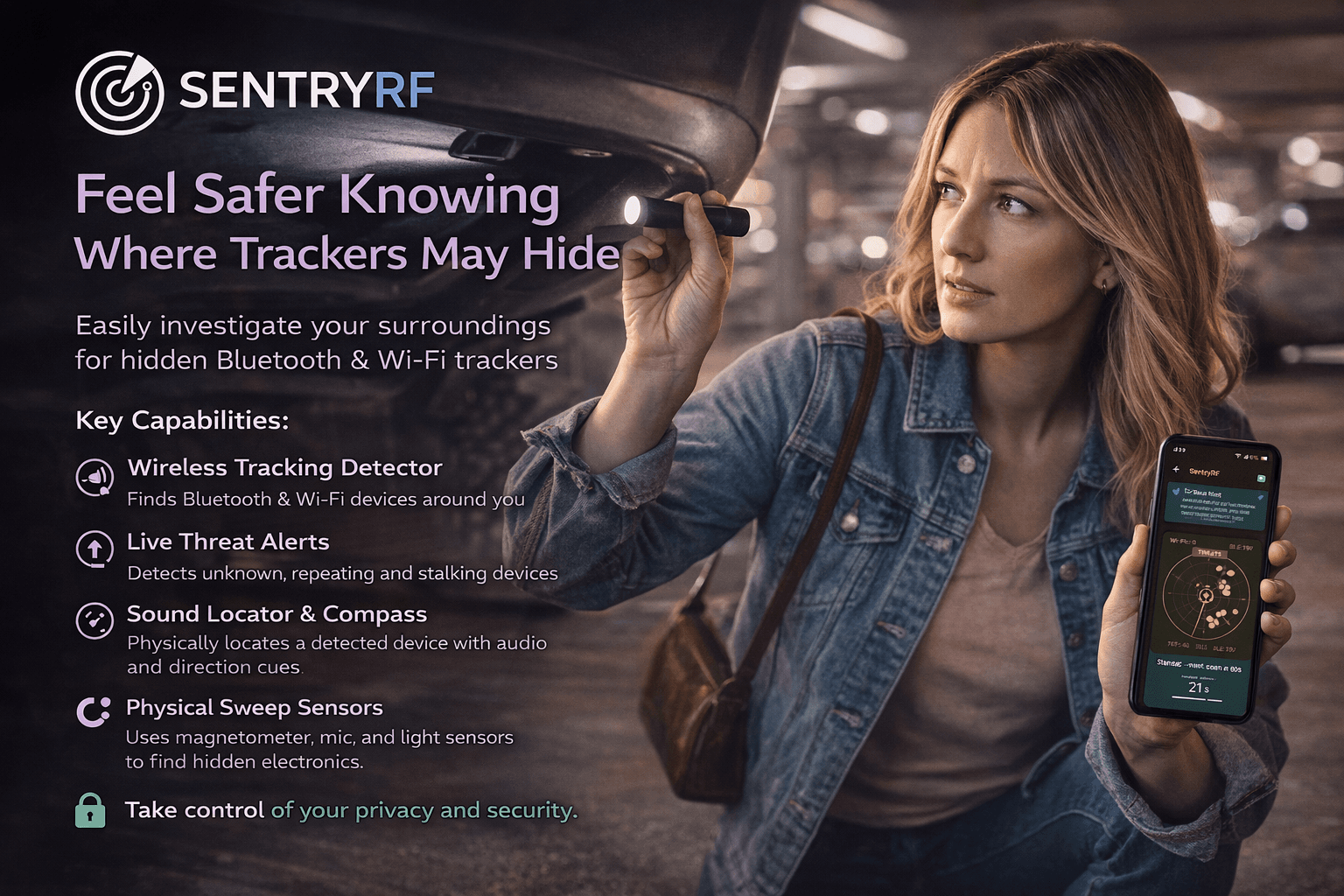 SentryRF Counter-Surveillance Scanner screenshot 4