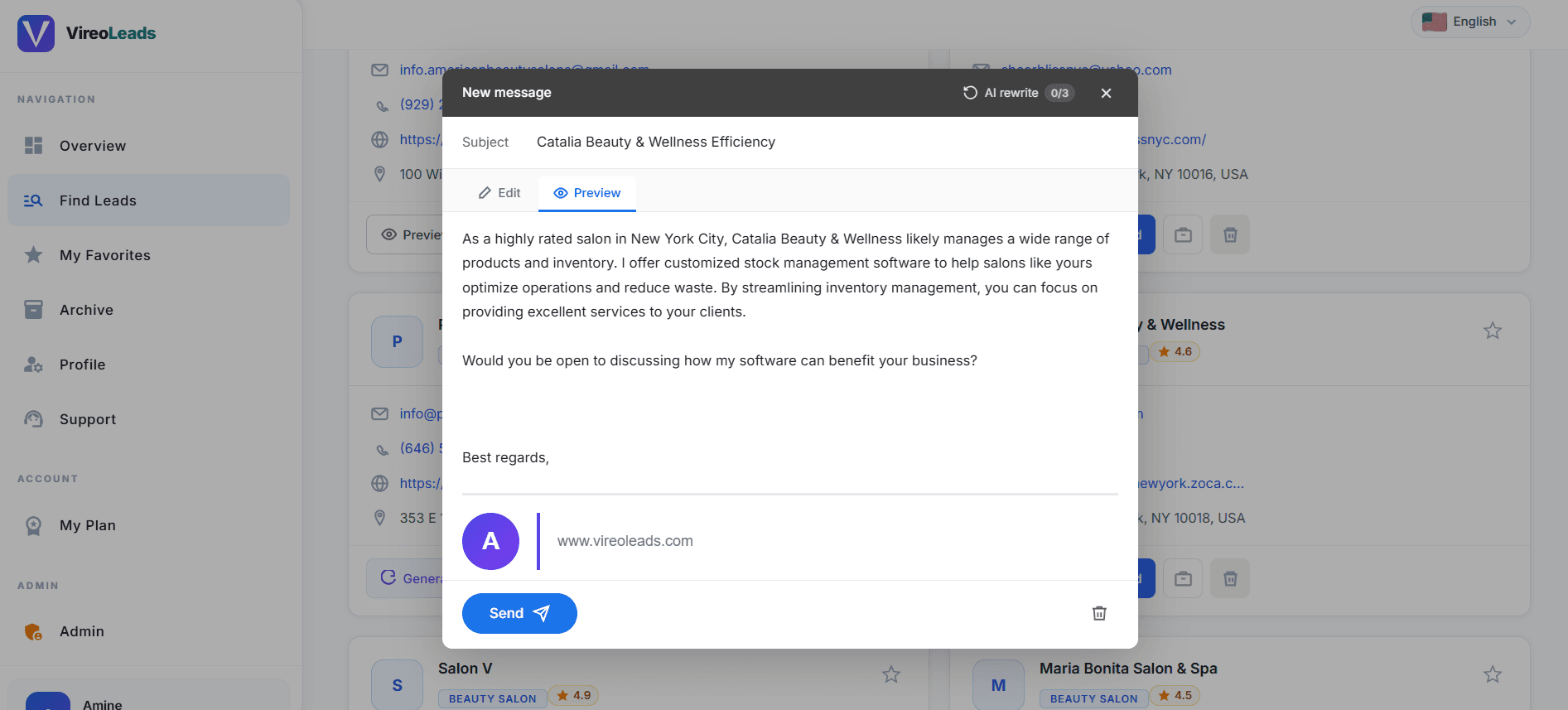 Vireoleads screenshot 5