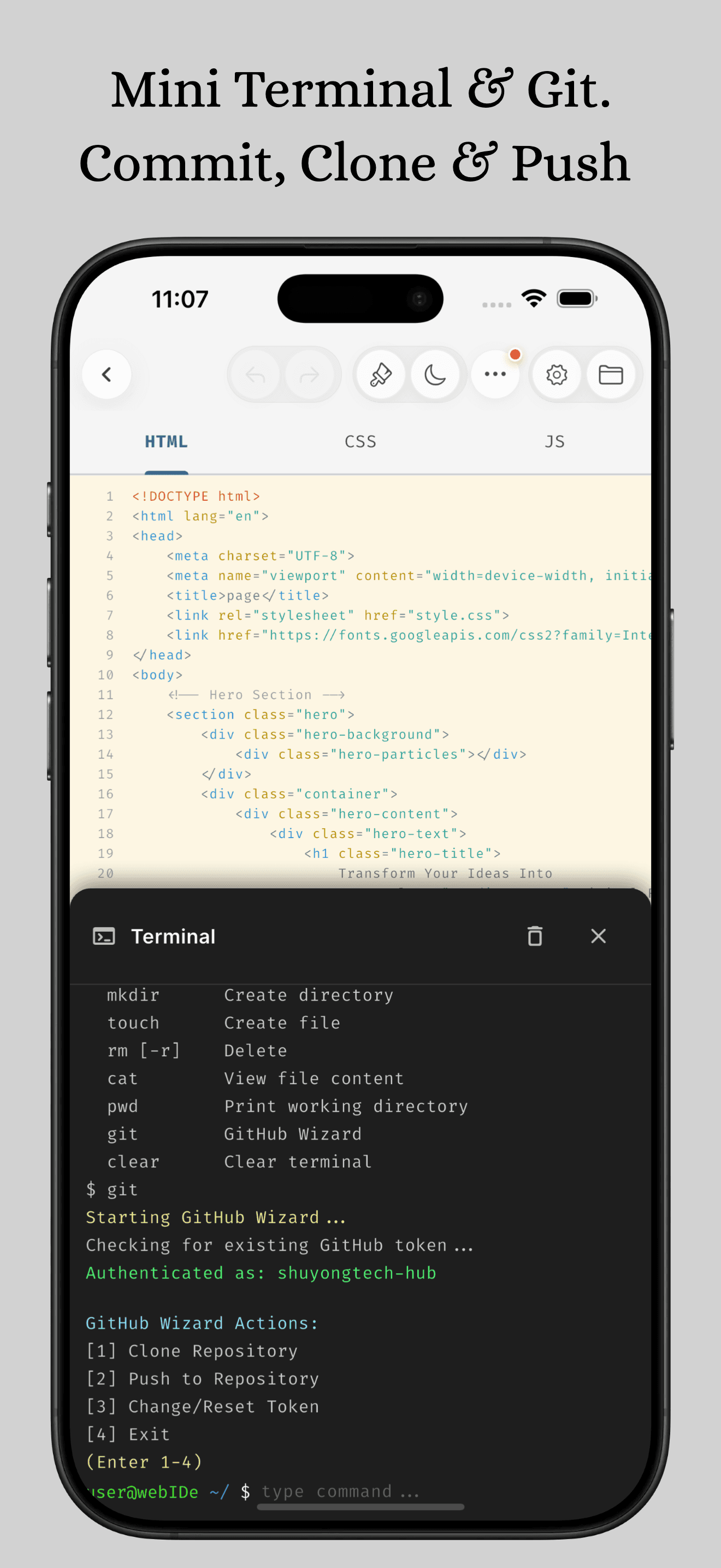 Web IDE: AI Code Editor screenshot 4
