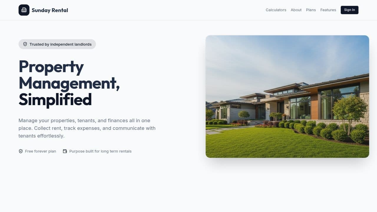 Sunday Rental screenshot 1