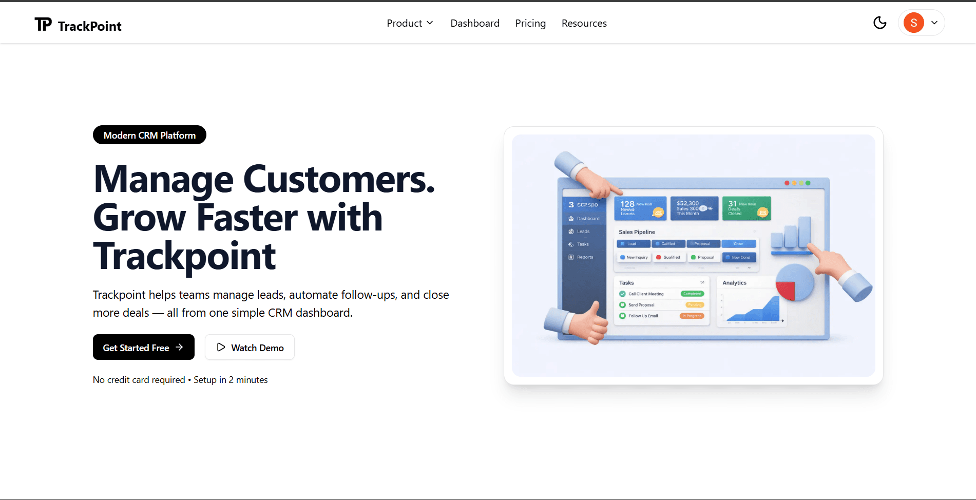 TrackPoint CRM screenshot 1