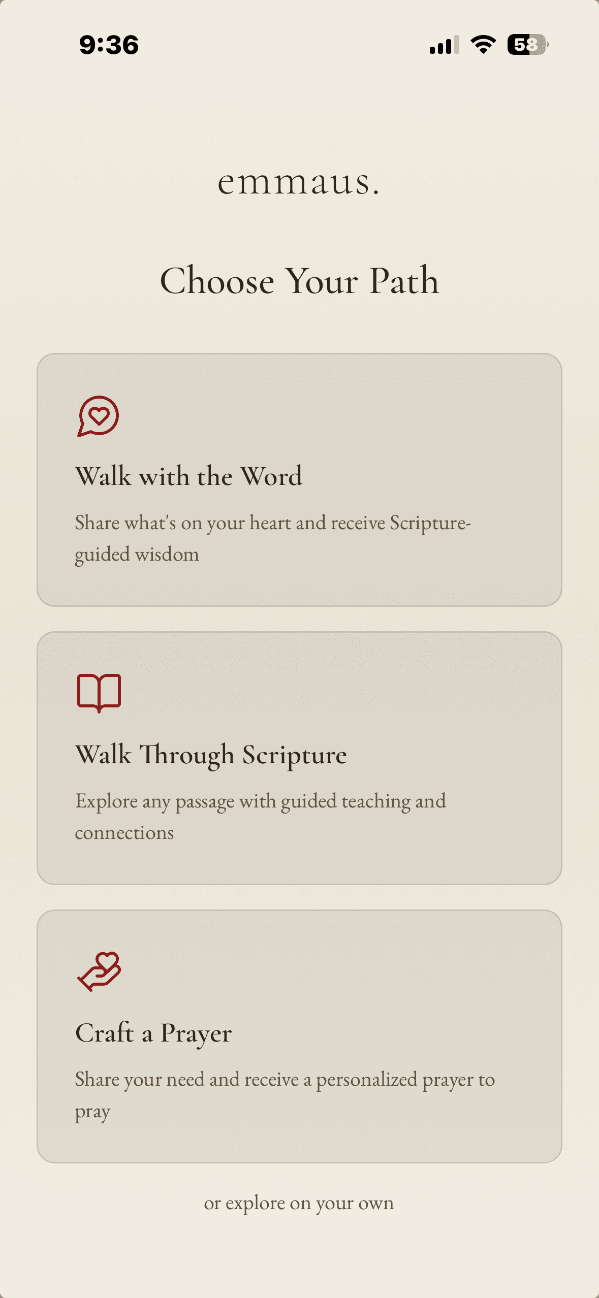 emmaus. — Walk with the Word screenshot 3