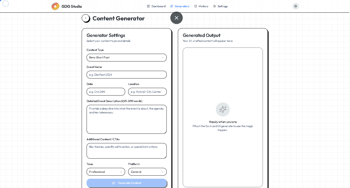 GDG Creator Studio screenshot 2