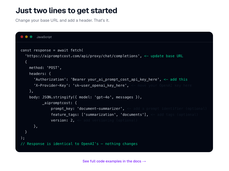 AI Prompt Cost screenshot 4