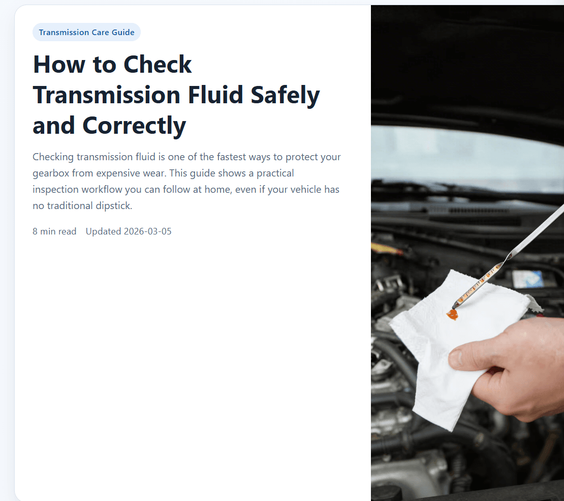 How to Check Transmission Fluid screenshot 1