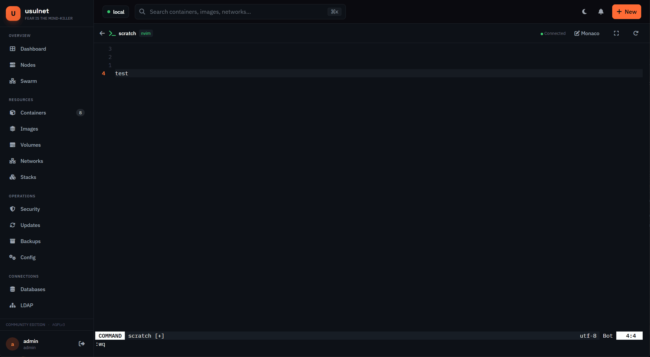 usulnet — DevOps & SysAdmins UI screenshot 45