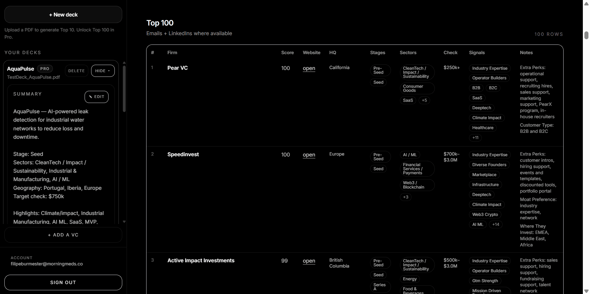 StartupVCMatch screenshot 2