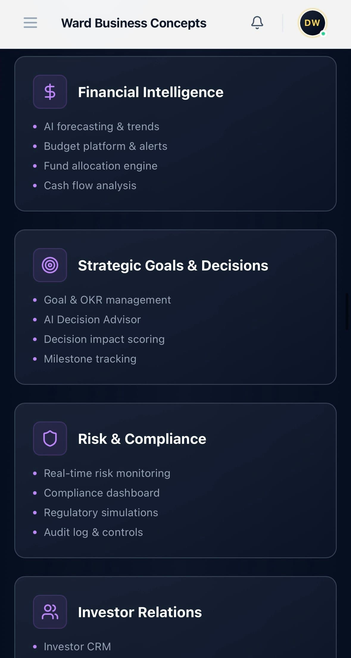 Ward Strategic Advisor (WSA) screenshot 7