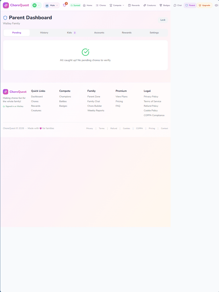 ChoreQuest screenshot 2