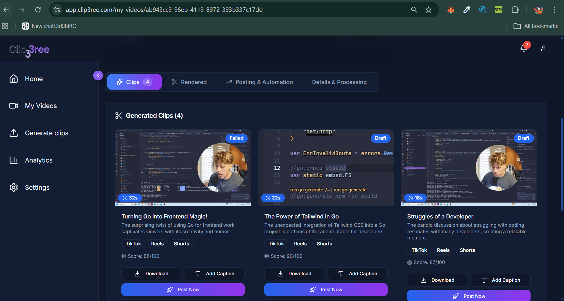 Clip3Ree screenshot 3