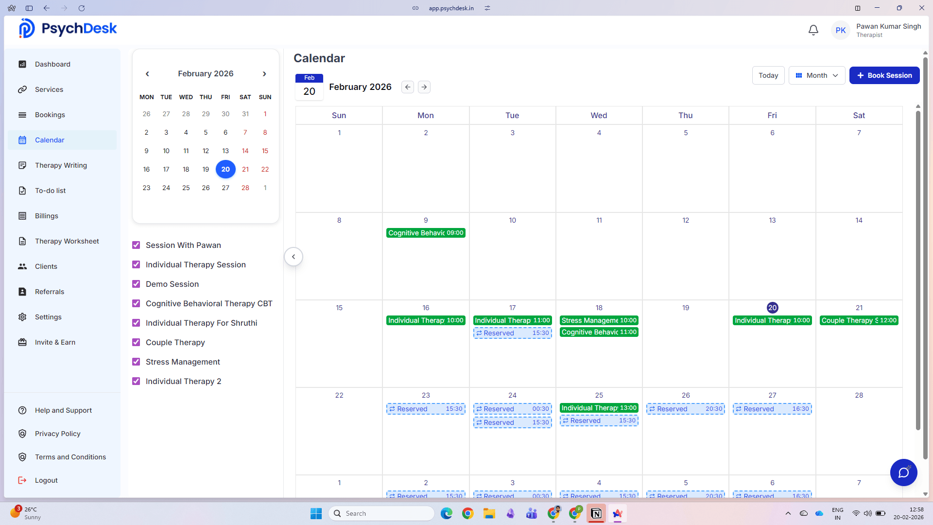 PsychDesk screenshot 3
