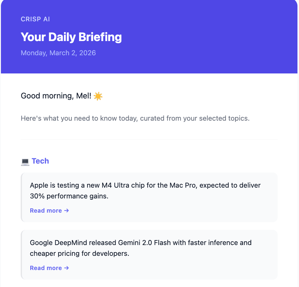 Crisp AI screenshot 1