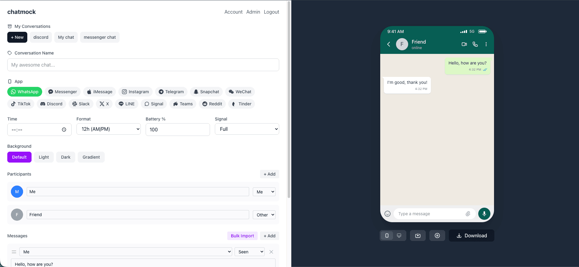 Chatmock screenshot 2