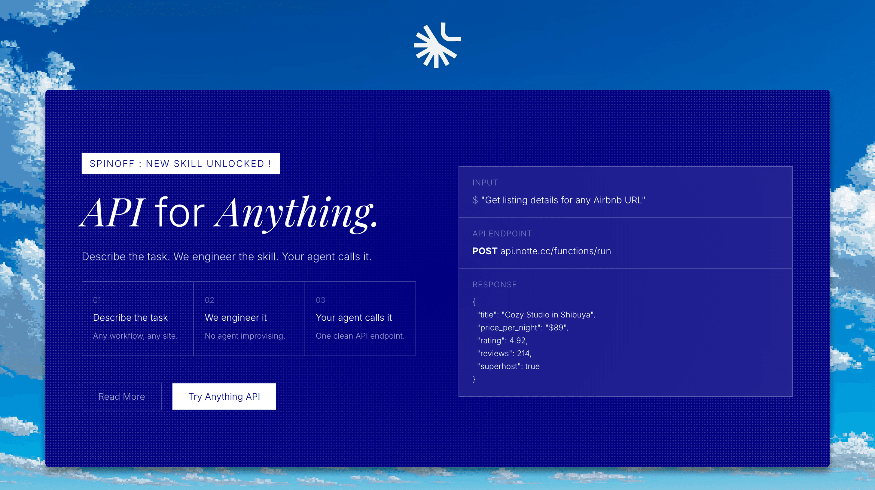 Anything API screenshot 2