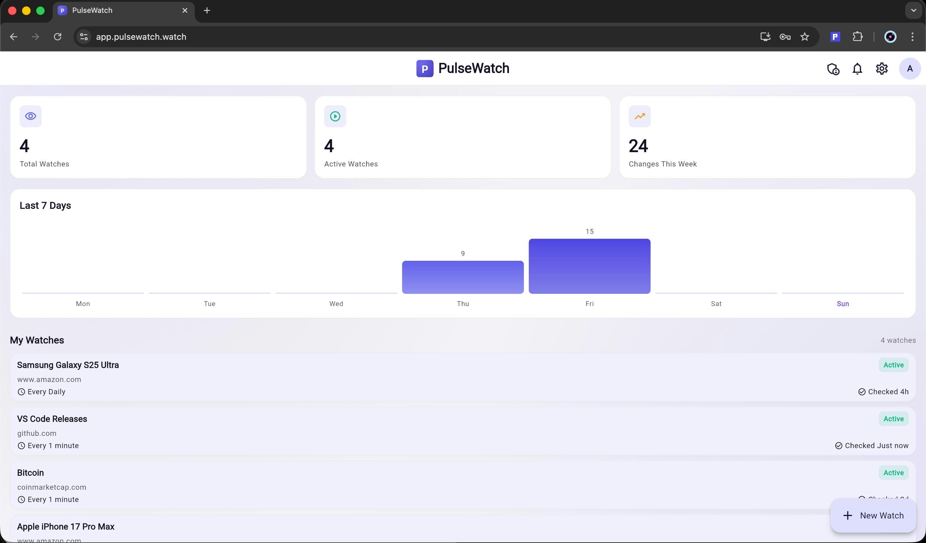 PulseWatch screenshot 4