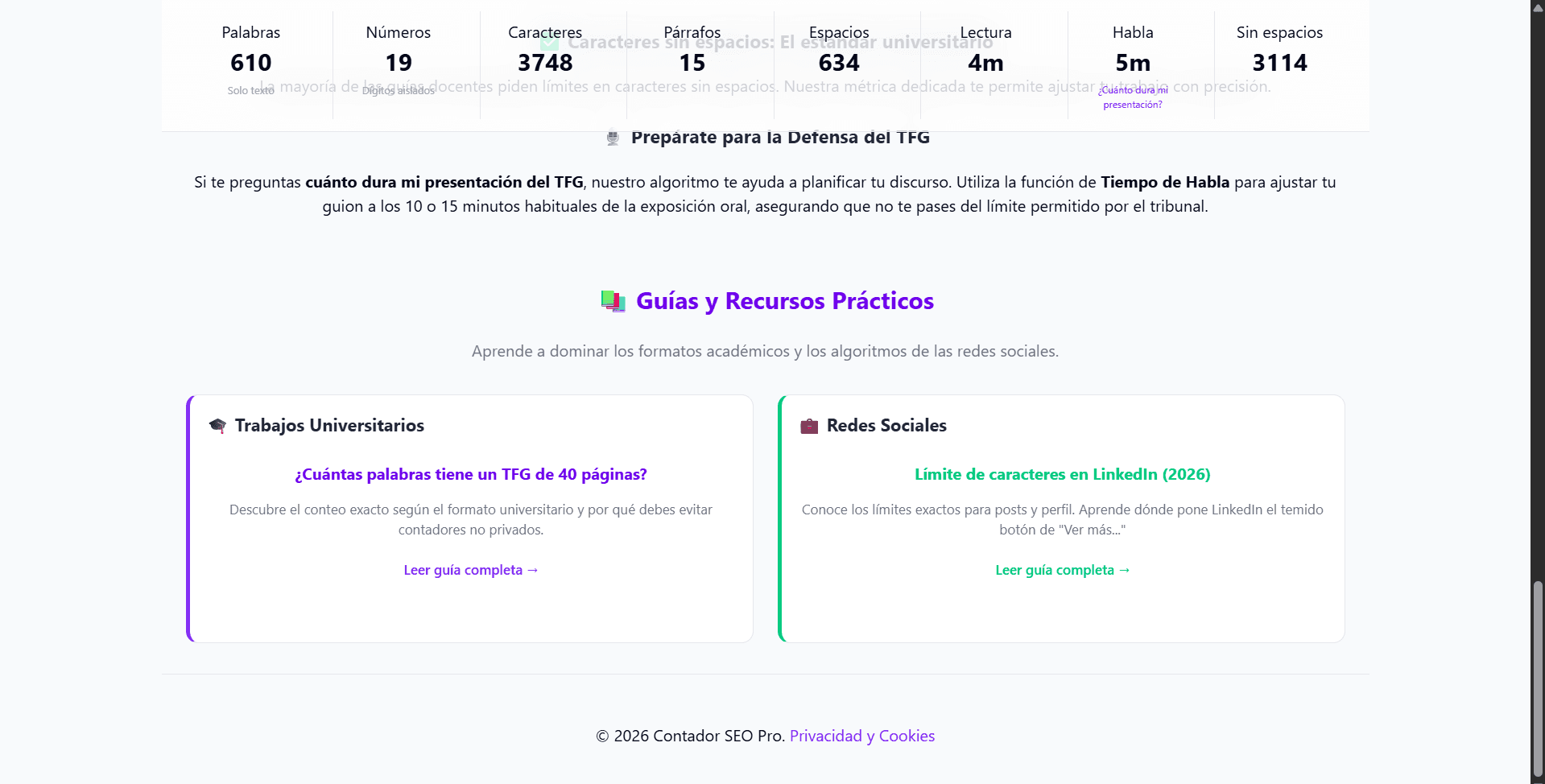 Contador de Palabras Pro screenshot 5