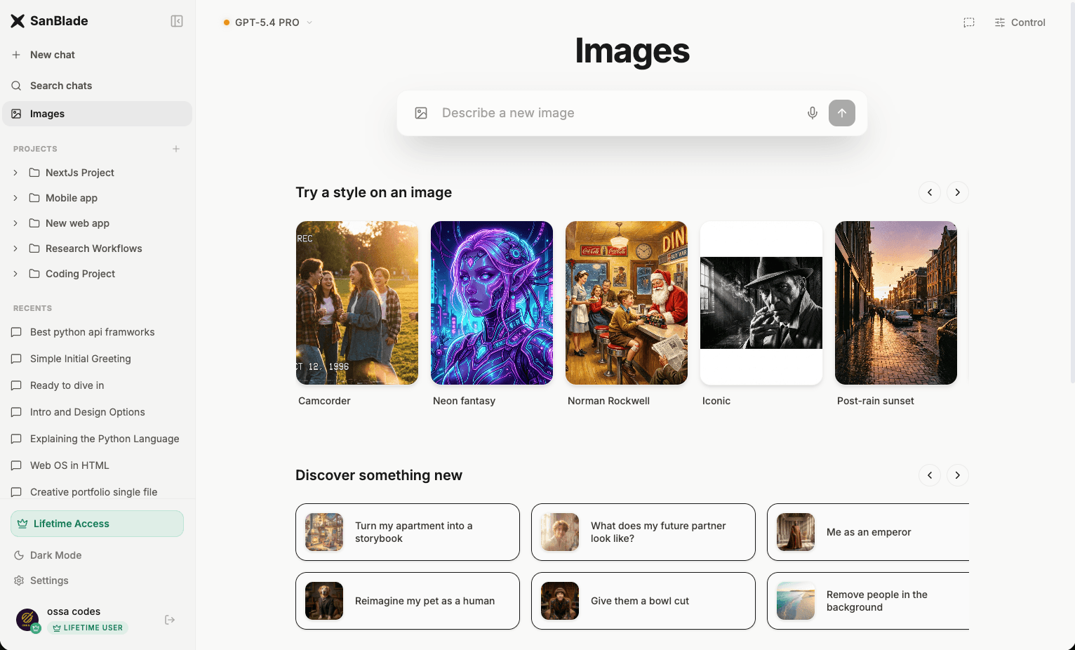 SanBlade – The AI Workspace screenshot 4