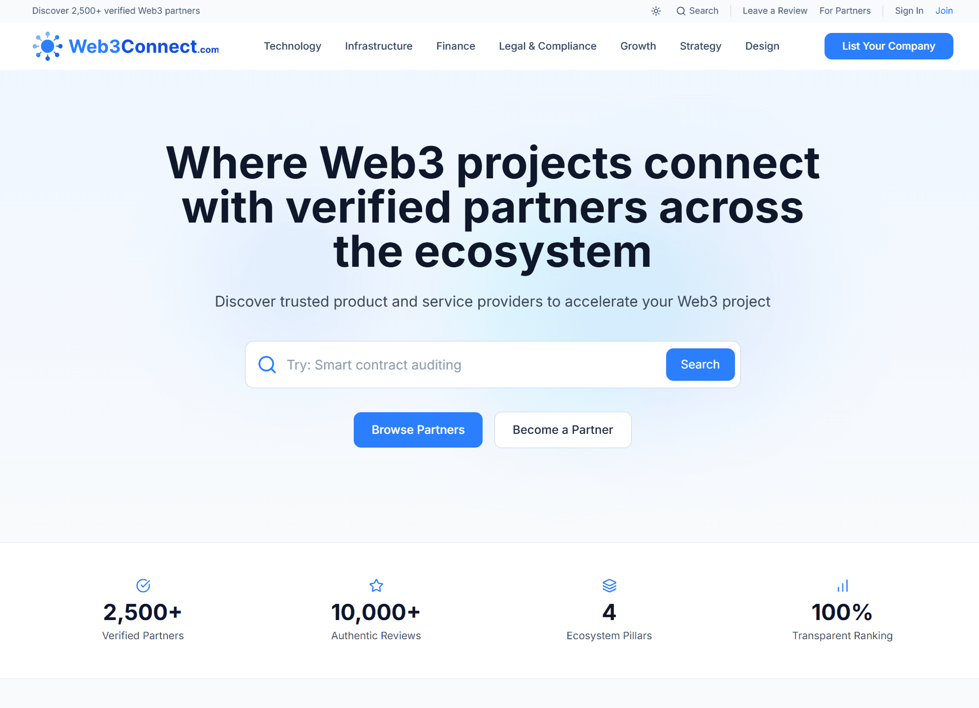 Web3Connect.com screenshot 1