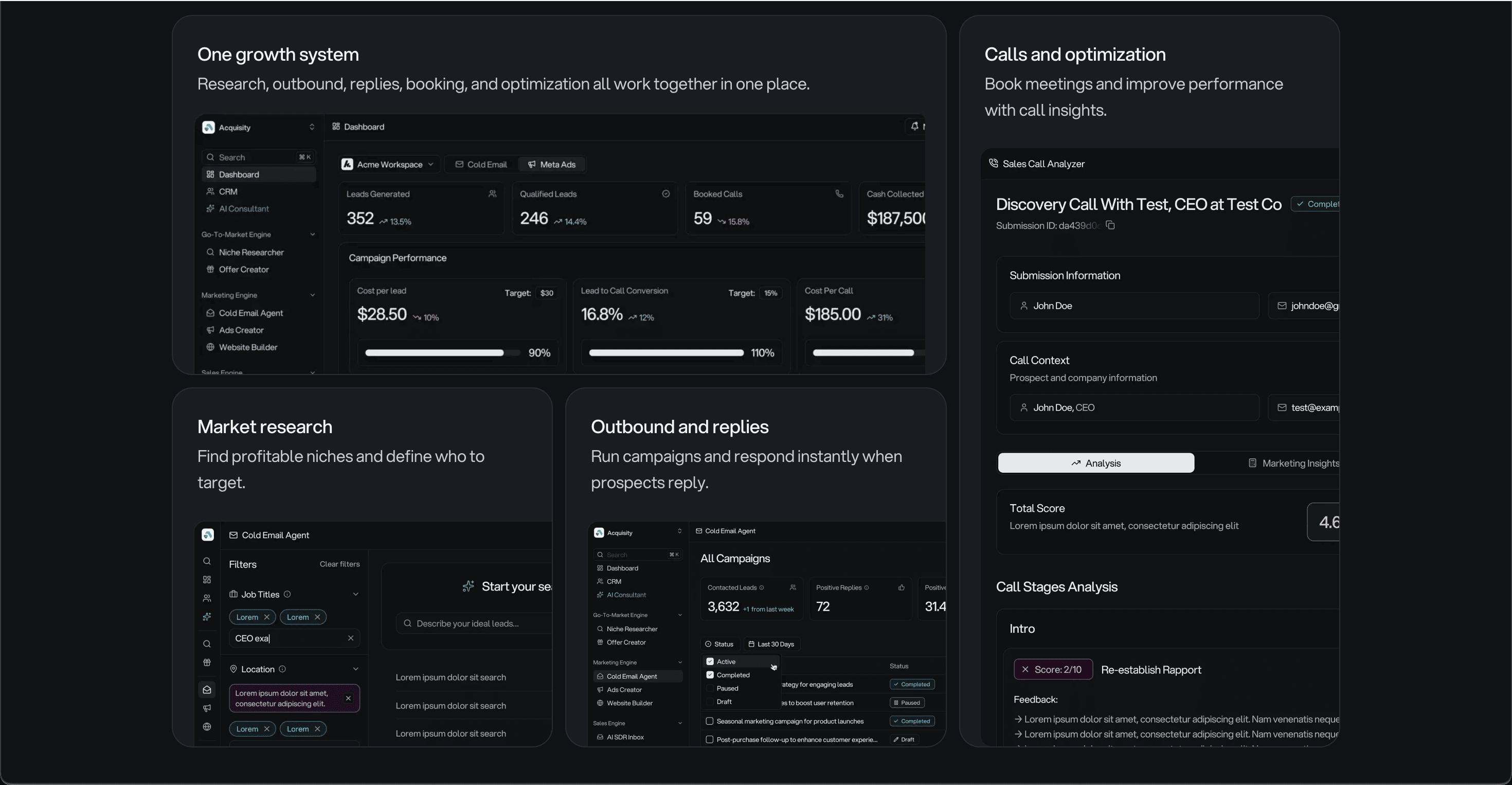 Acquisity screenshot 2
