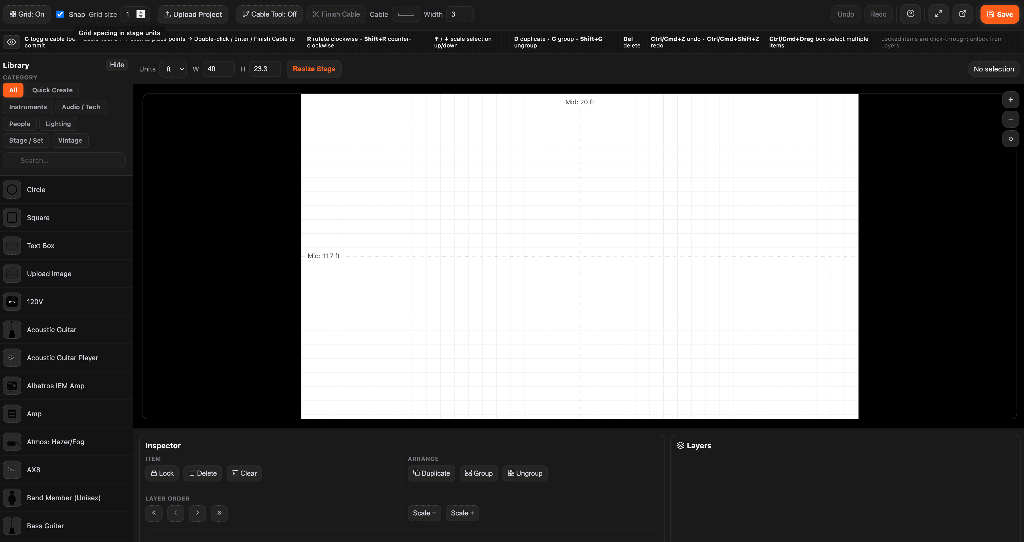 HIVEMIND Stage Plot Creator screenshot 2