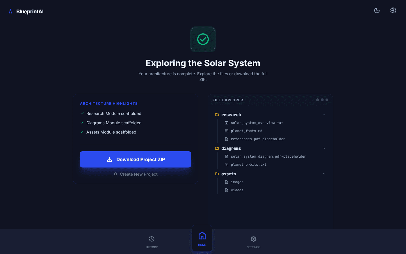 BlueprintAI screenshot 2