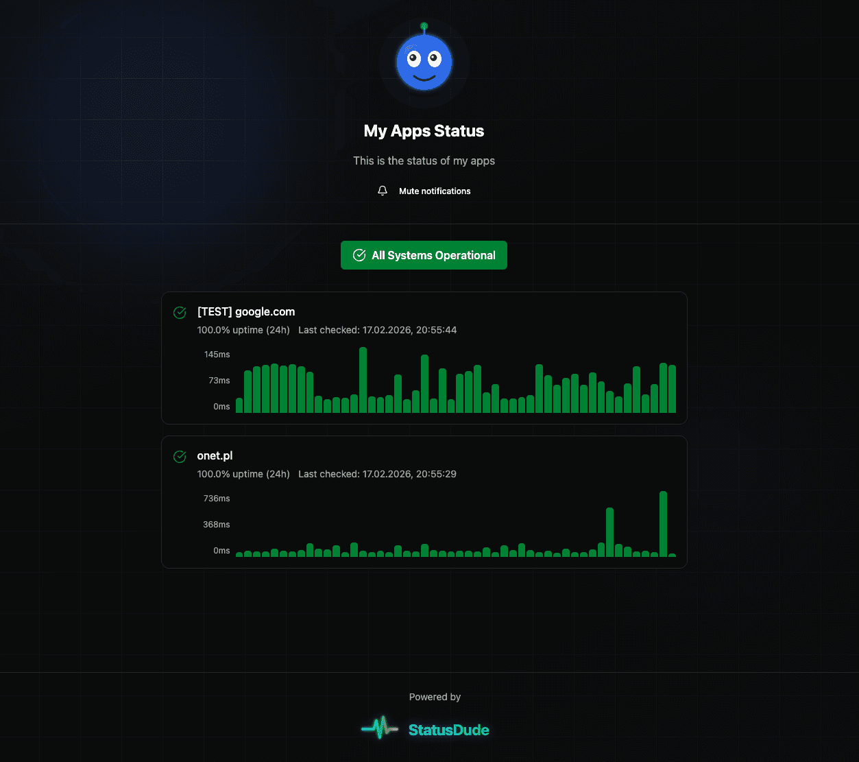 StatusDude - Monitor what others can't screenshot 2