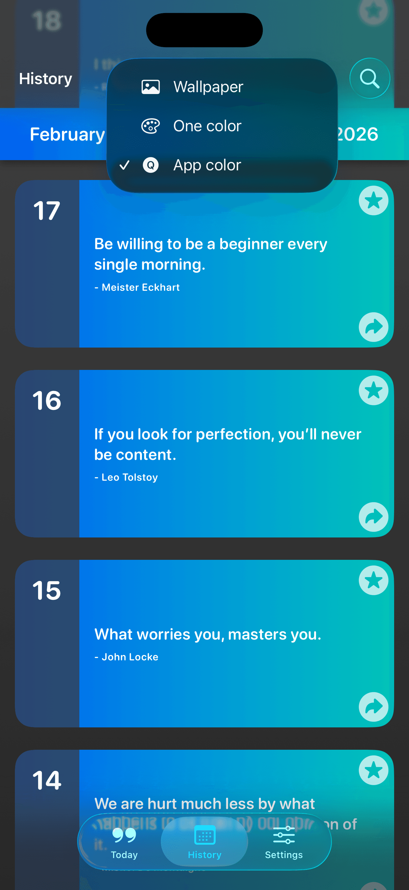 Quotusphere screenshot 3
