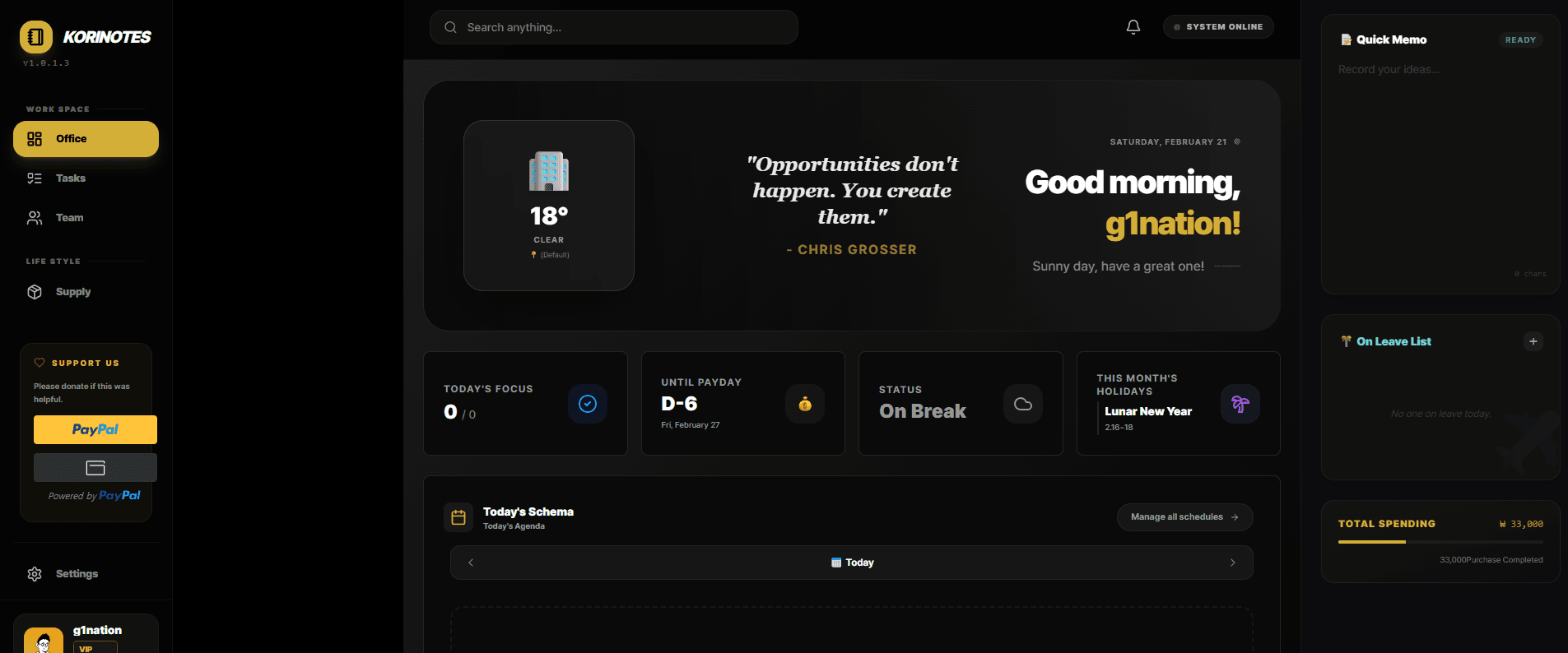 KORINOTES screenshot 1