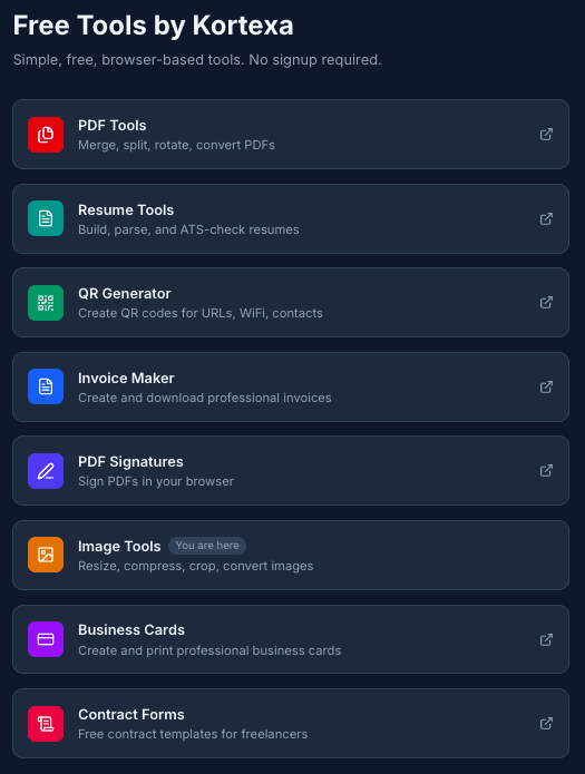 Free Image Tools by kortexa.ai screenshot 3
