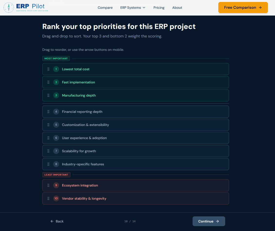 ERP Pilot screenshot 4