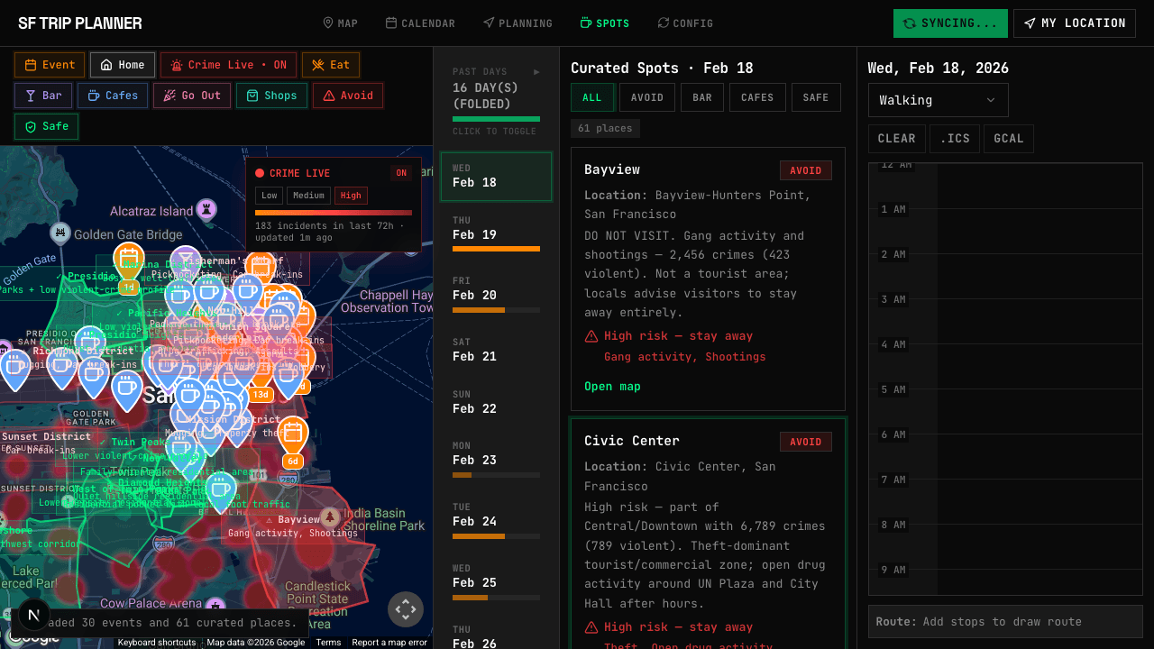 SF Trip Planner screenshot 3
