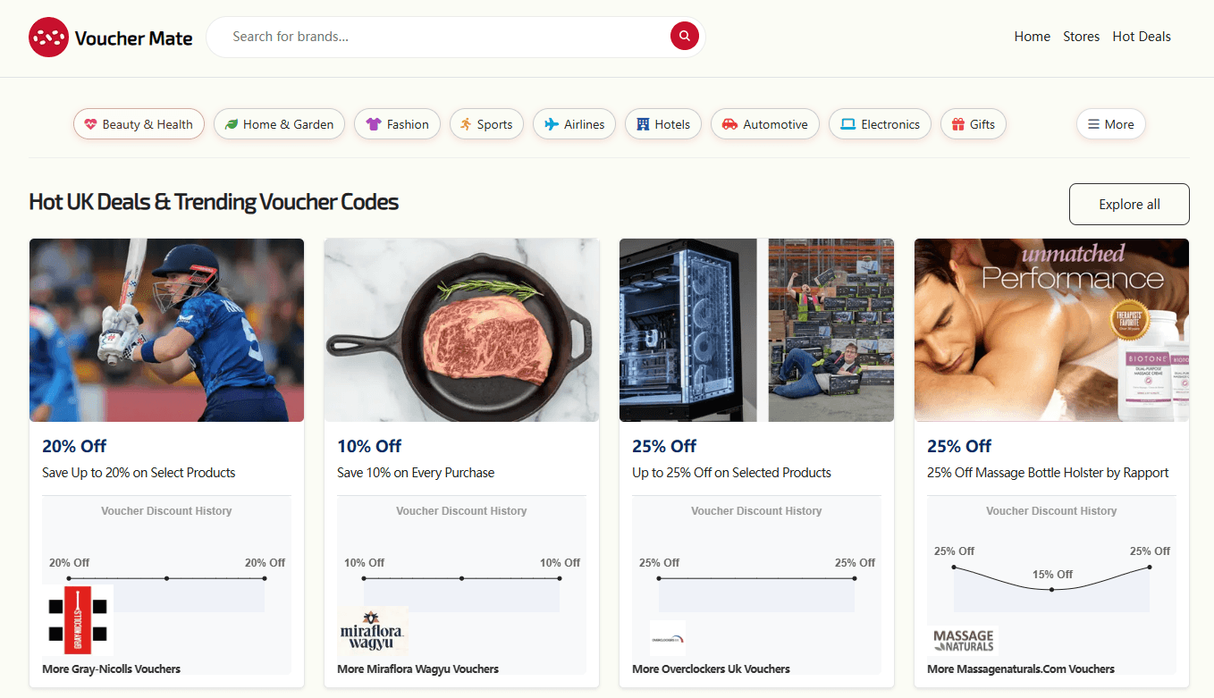 Vouchermate.co.uk screenshot 2