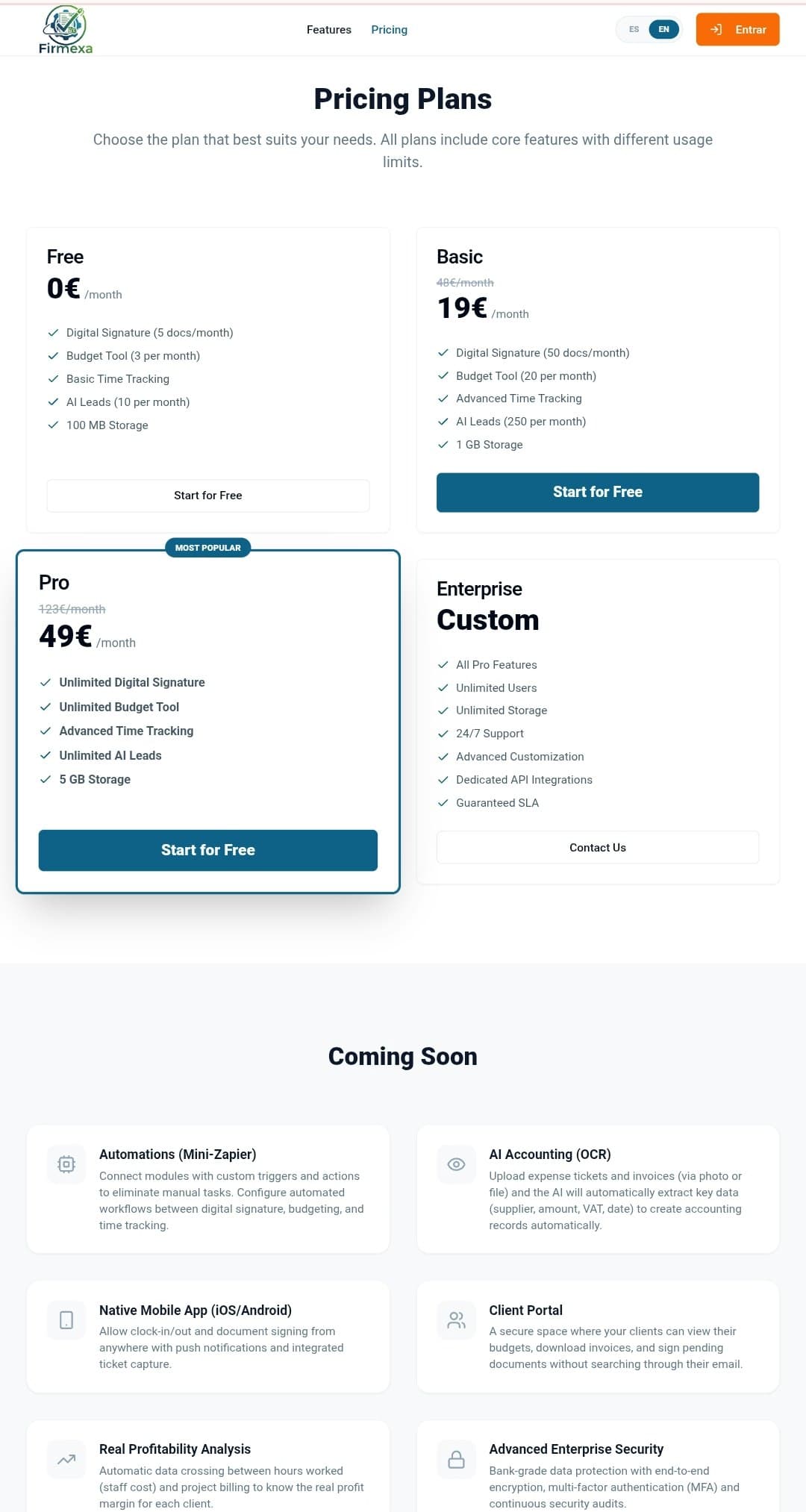 Firmexa signatures, time tracking & invo screenshot 5