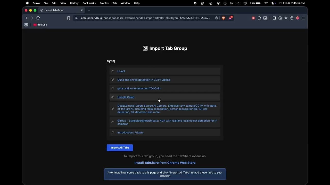 TabShare screenshot 1